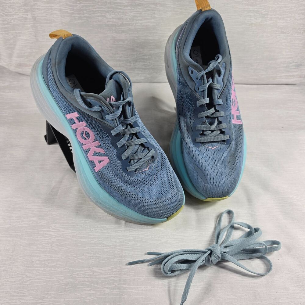 Hoka One One Bondi 8 Womens Size 8B Purple Blue Running Shoes